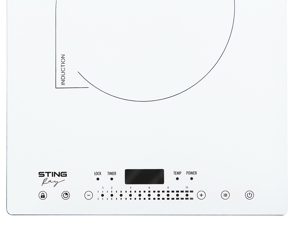9096598 Плита компактная электрическая STINGRAY ST-HP3500B белый STDN-0134279 - Вид №4