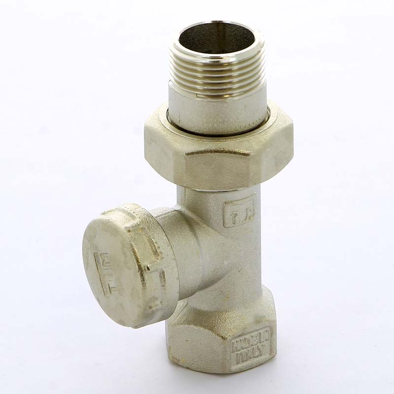 Вентиль НВ для радиаторов обратный с разъемным соединением TIEMME 3/4" 3330004 - Вид №2