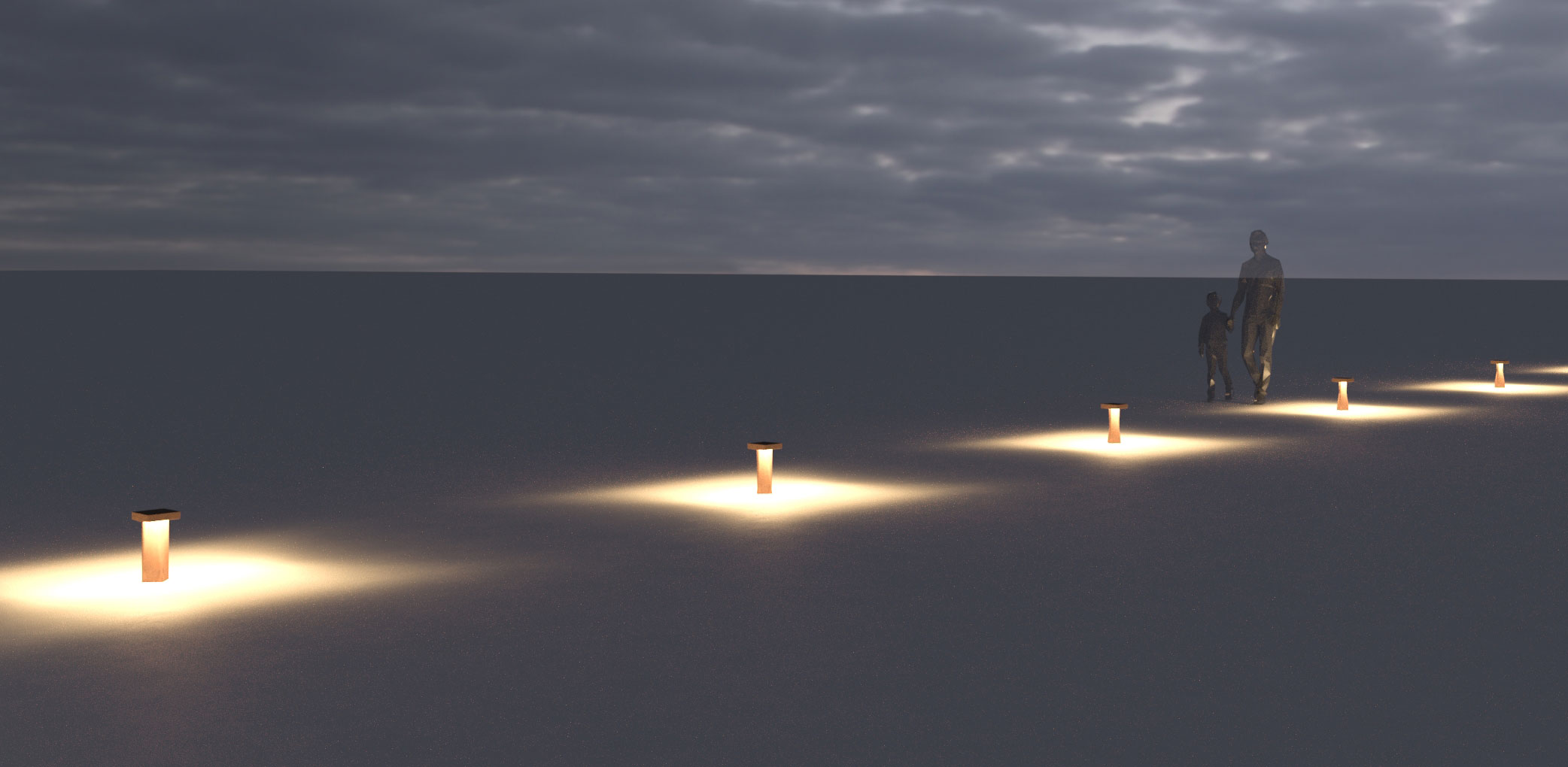 1640519 Мобильный светильник Platek BLEND Paletto  BLEND H. 300 mm - 8 LED 3000K diffuse  - Вид №17