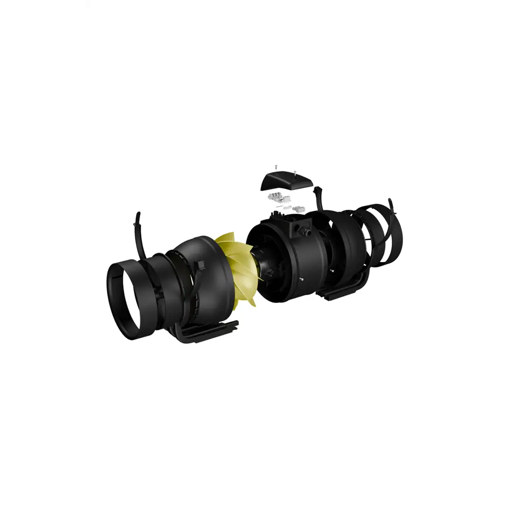 Вентилятор канальный центробежный Era Pro Mistral D150/160 мм 40 дБ 576 м3/ч цвет черный STLM-2014133 - Вид №3