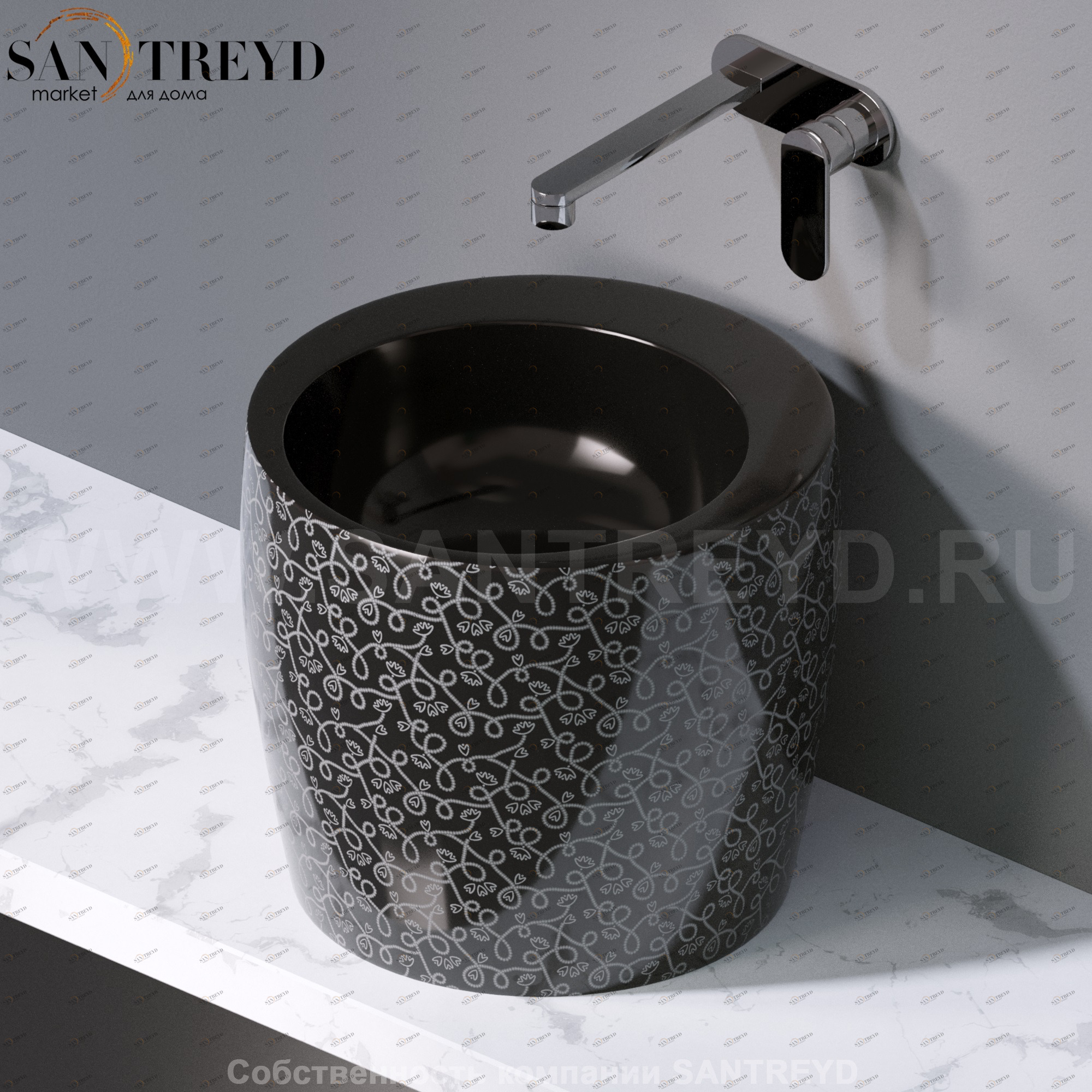 L101401 Накладная раковина на столешницу  круглая A. e T. Italia TOTEM AeT ITALIA