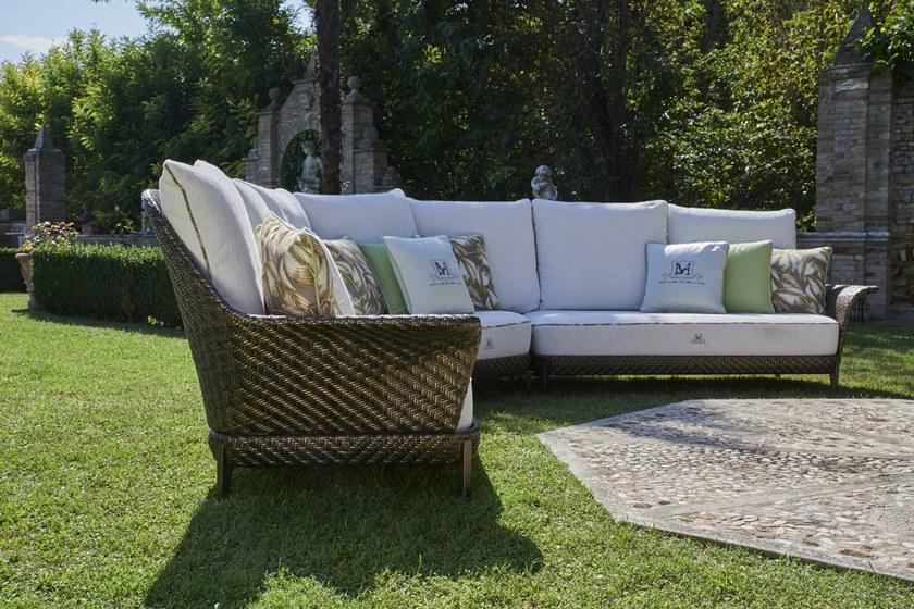 Samuele Mazza Outdoor Модульный угловой 5-местный садовый диван Aralia sun-id-1456247 - Вид №6