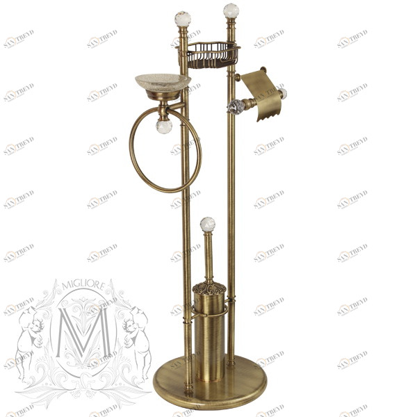 Стойка 4-х функциональная MIGLIORE.CRistalia ML.CRS-60.244.BR - бронза 