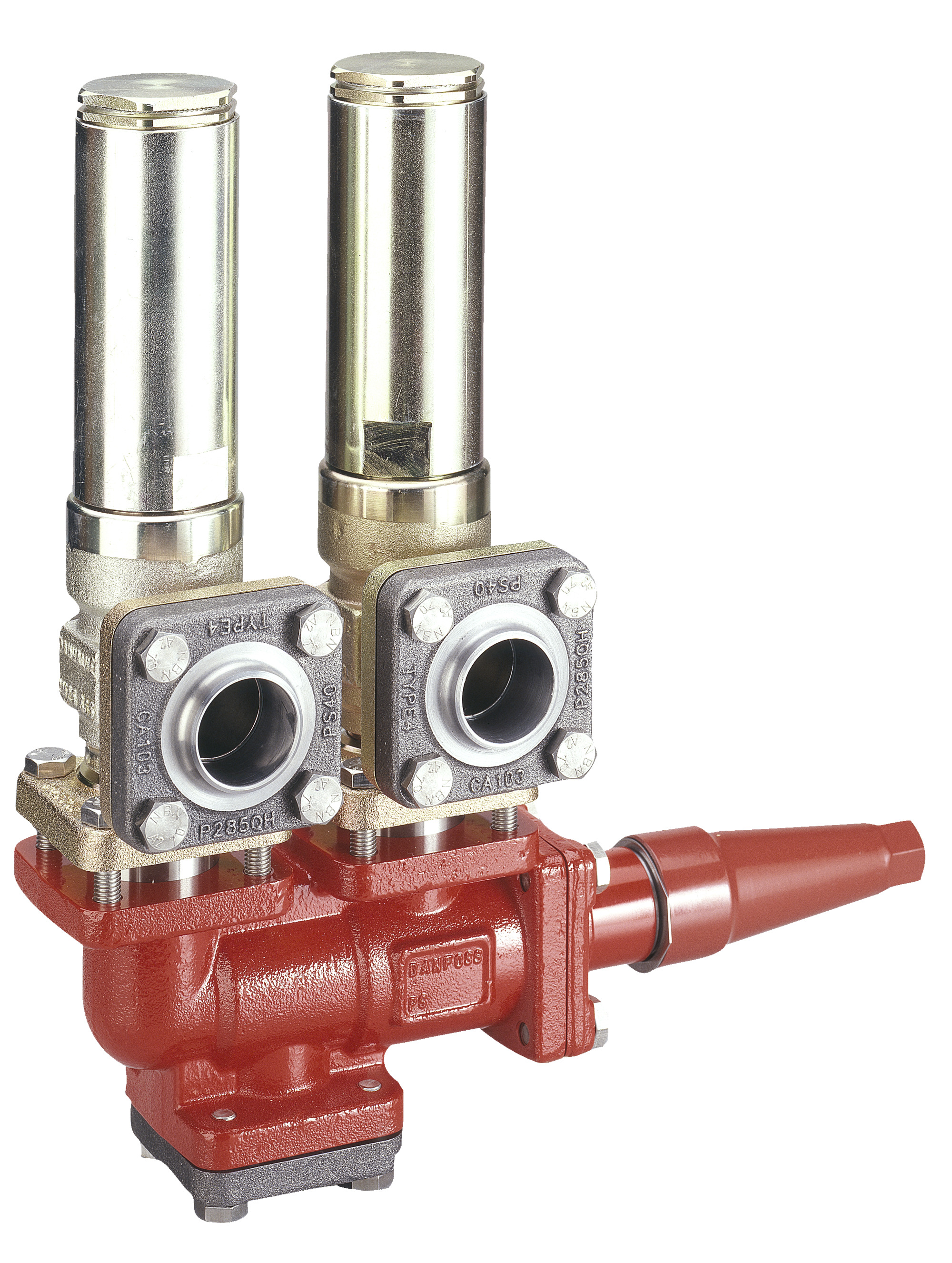 Danfoss DSV — многоходовые запорные клапаны для предохранительных клапанов DSV 2 Клапан запорный двойной 148F3011  - Вид №11
