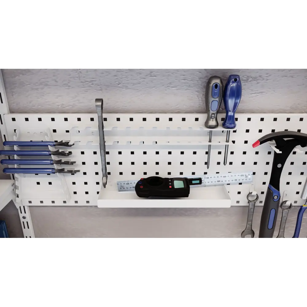 Панель для инструментов KONSENSA 24.7x79.4 см сталь цвет белый STLM-2079585 - Вид №7