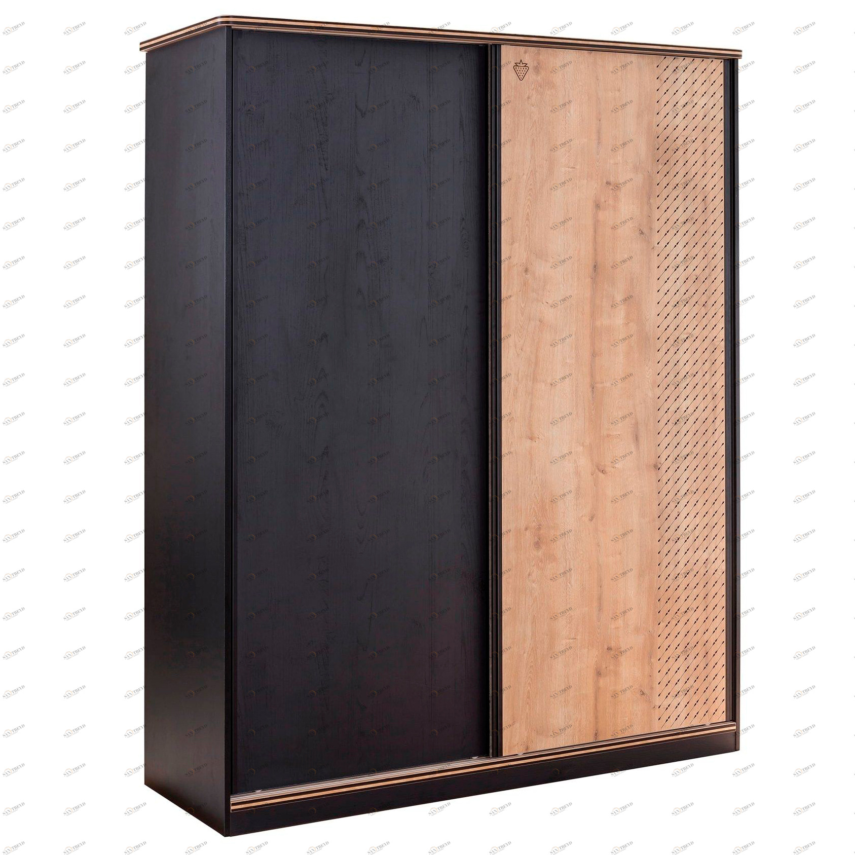 Шкаф-купе двухдверный черный Black CILEK BLACK 00-3832623 Черный Santreyd