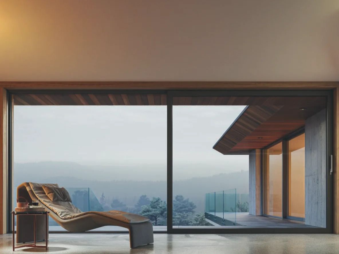 Копланарное раздвижное окно из ПВХ с тройным остеклением Veka VEKAMOTION 82 MAX ARCH-00070406 - Вид №1