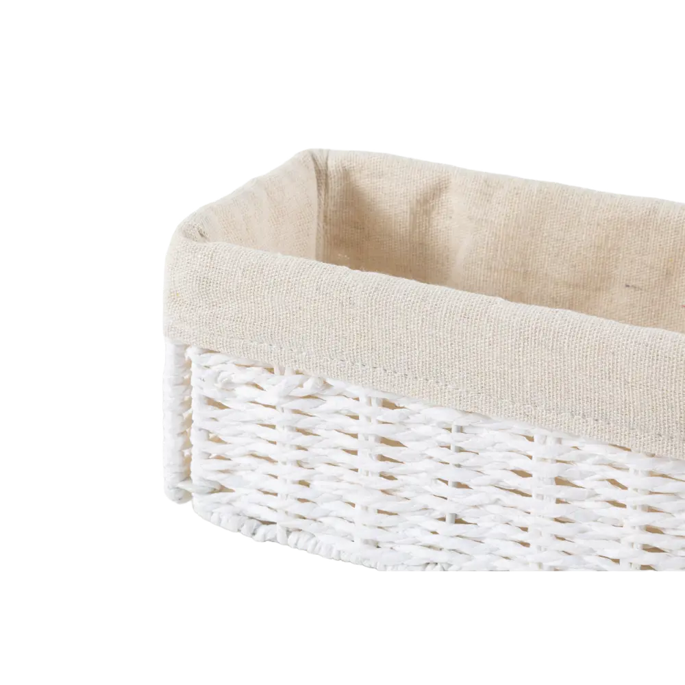 Корзина белая 10x10x20 см бум Konsensa STLM-2065946 - Вид №3