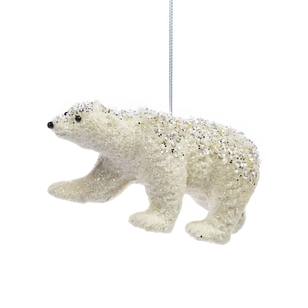 89381660 Украшение елочное «Медведь», 14x5x6 см, цвет белый STLM-1406828 Santreyd  - Вид №1