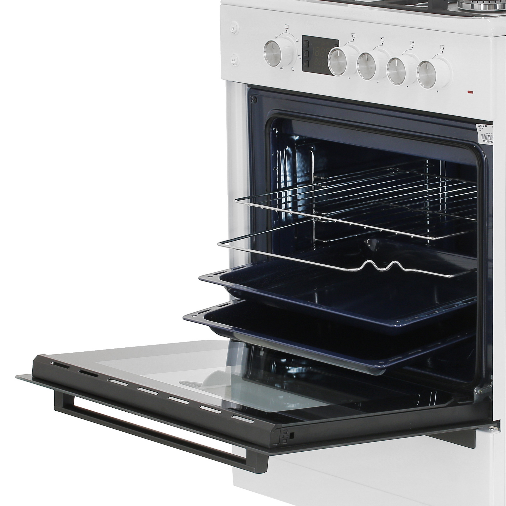 9082403 Комбинированная плита DEXP M26-1W белый STDN-0151553 - Вид №6