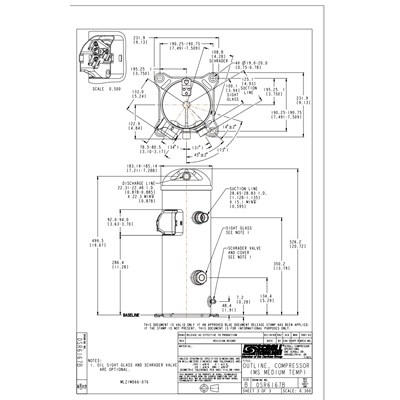 Danfoss MLZ — герметичные спиральные компрессоры MLZ058T4LC9A Компрессор спиральный 121L8653 