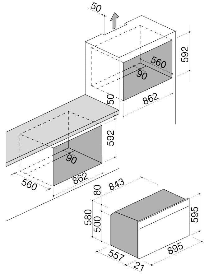 Встраиваемая печь из нержавеющей стали Barazza Icon XL ARCH-00125936 - Вид №2