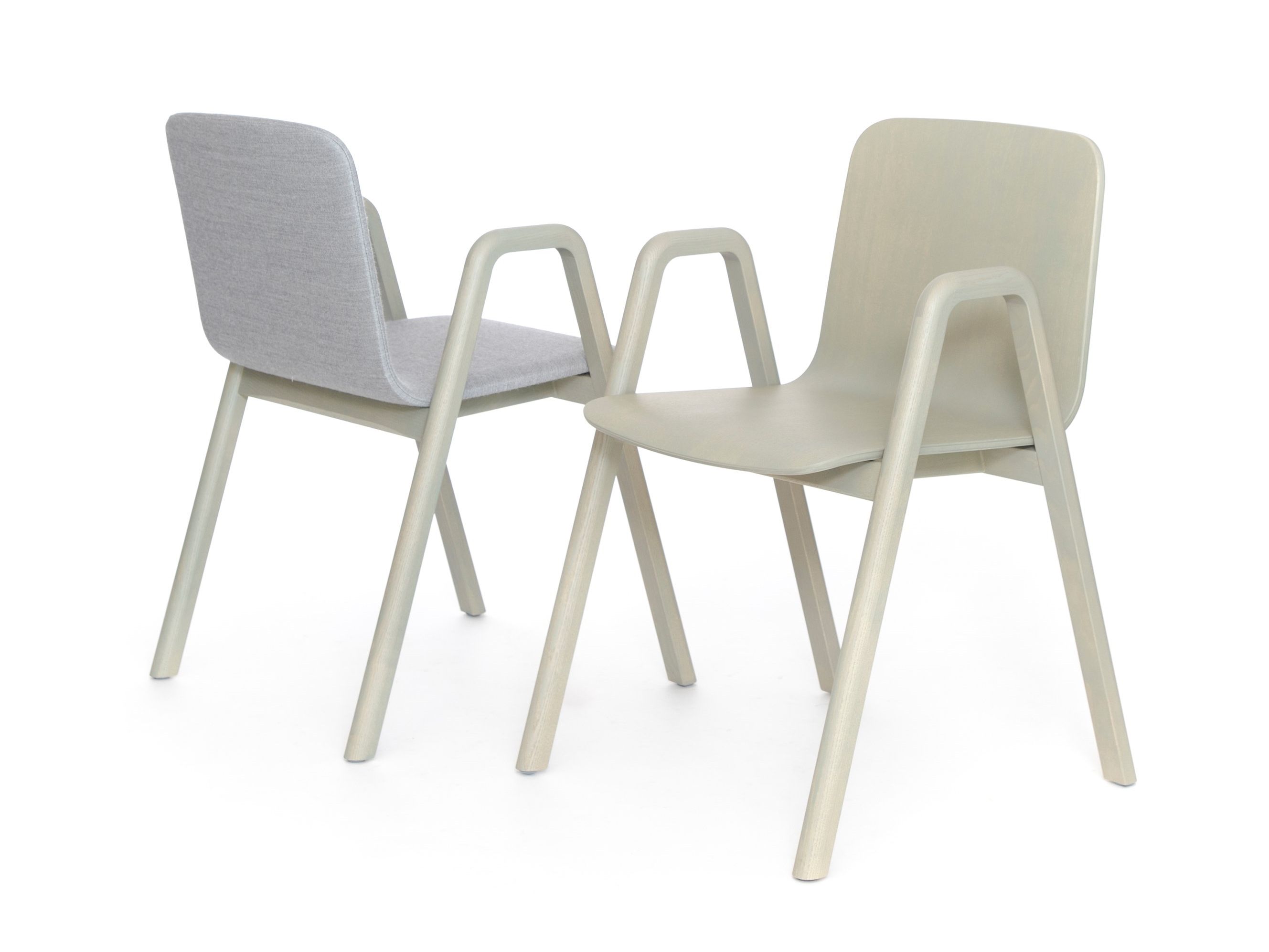 Деревянный штабелируемый стул с подлокотниками Inno Naku ARCH-00092076 - Вид №3