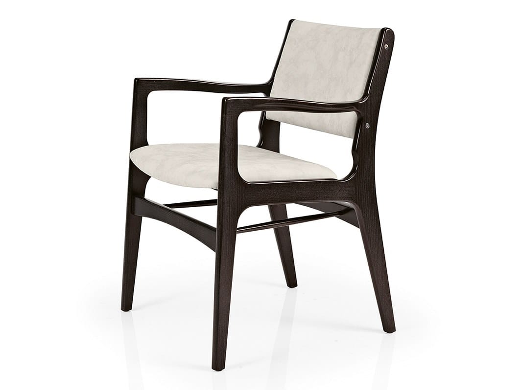 Деревянный стул с подлокотниками со встроенной подушкой More Contract Gemma ARCH-00022805