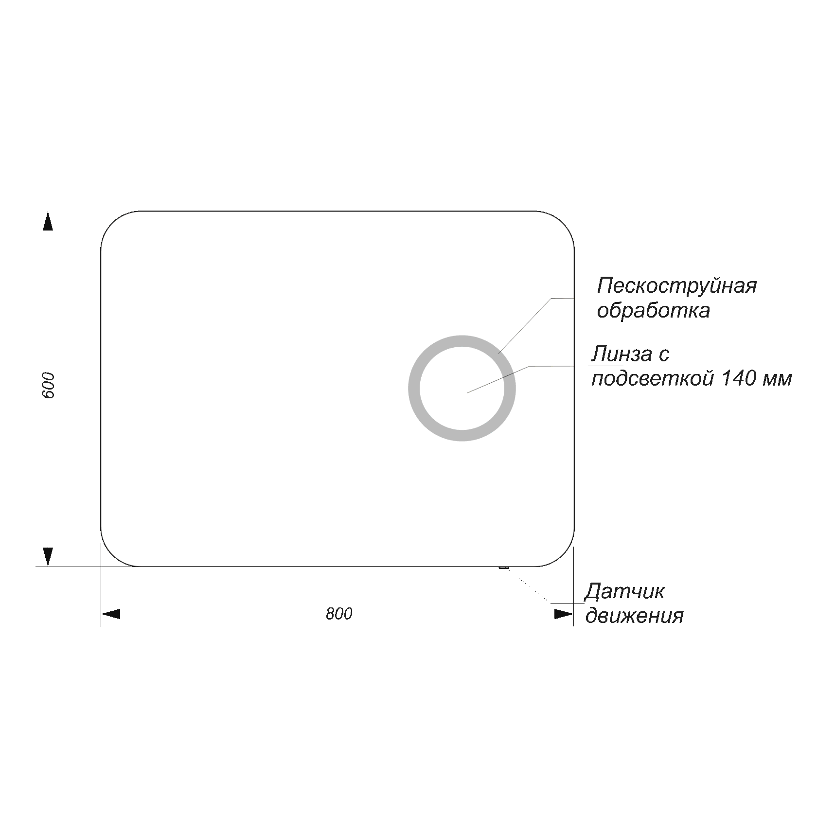 INF80SLMRPCI0012 Зеркало Infinity 800 SANITA LUXE  - Вид №5