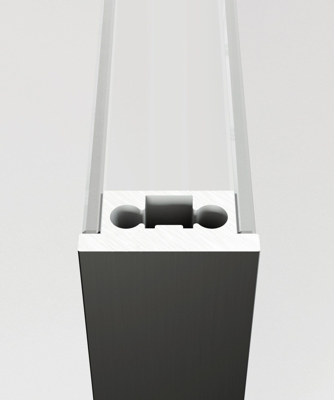 Зеркальная стеклянная поворотная дверь ADL плоская ARCH-00131356 - Вид №6