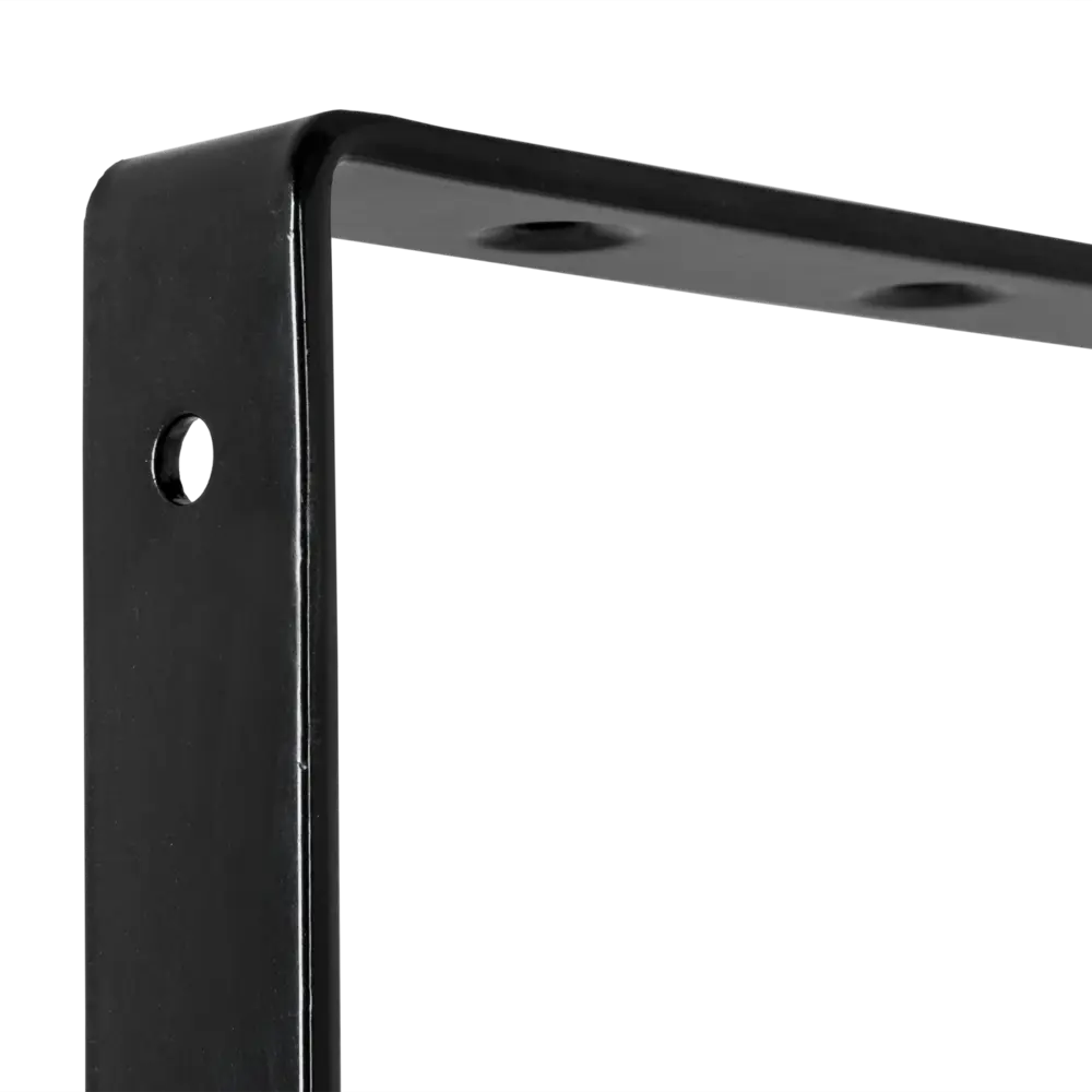 Кронштейн Larvij Angle 2 12.5x15 см сталь нагрузка до 1 кг цвет чёрный Англ STLM-2071385 - Вид №1