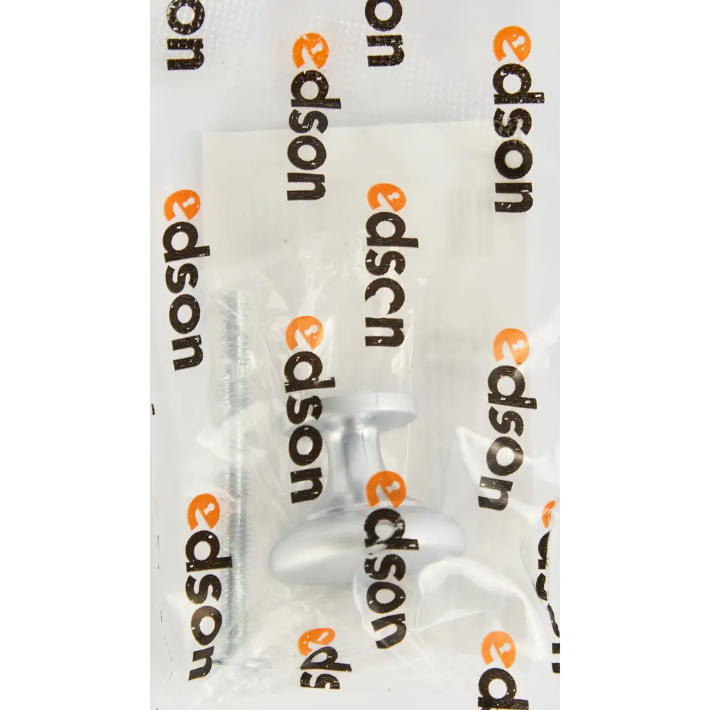 86925630 Ручка-кнопка мебельная 7501 30x100 мм, цвет матовый хром STLM-1004709 EDSON  - Вид №4