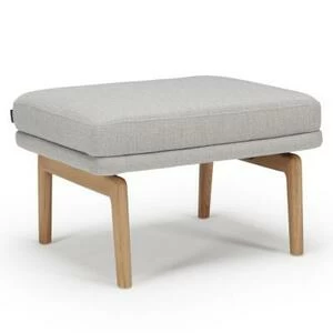 Пуф Egsmark, лакированный дуб, светло-серый