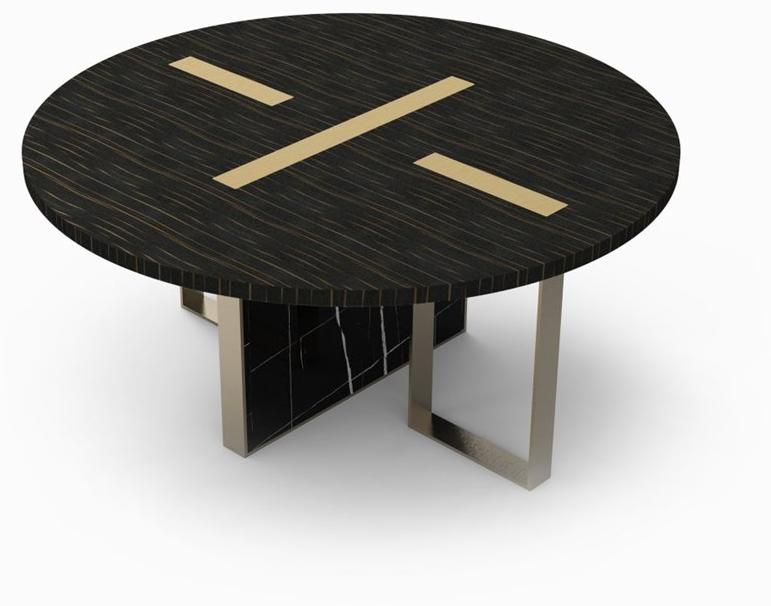 MARIONI Круглый обеденный стол из дерева Tyron 02846 - Вид №1