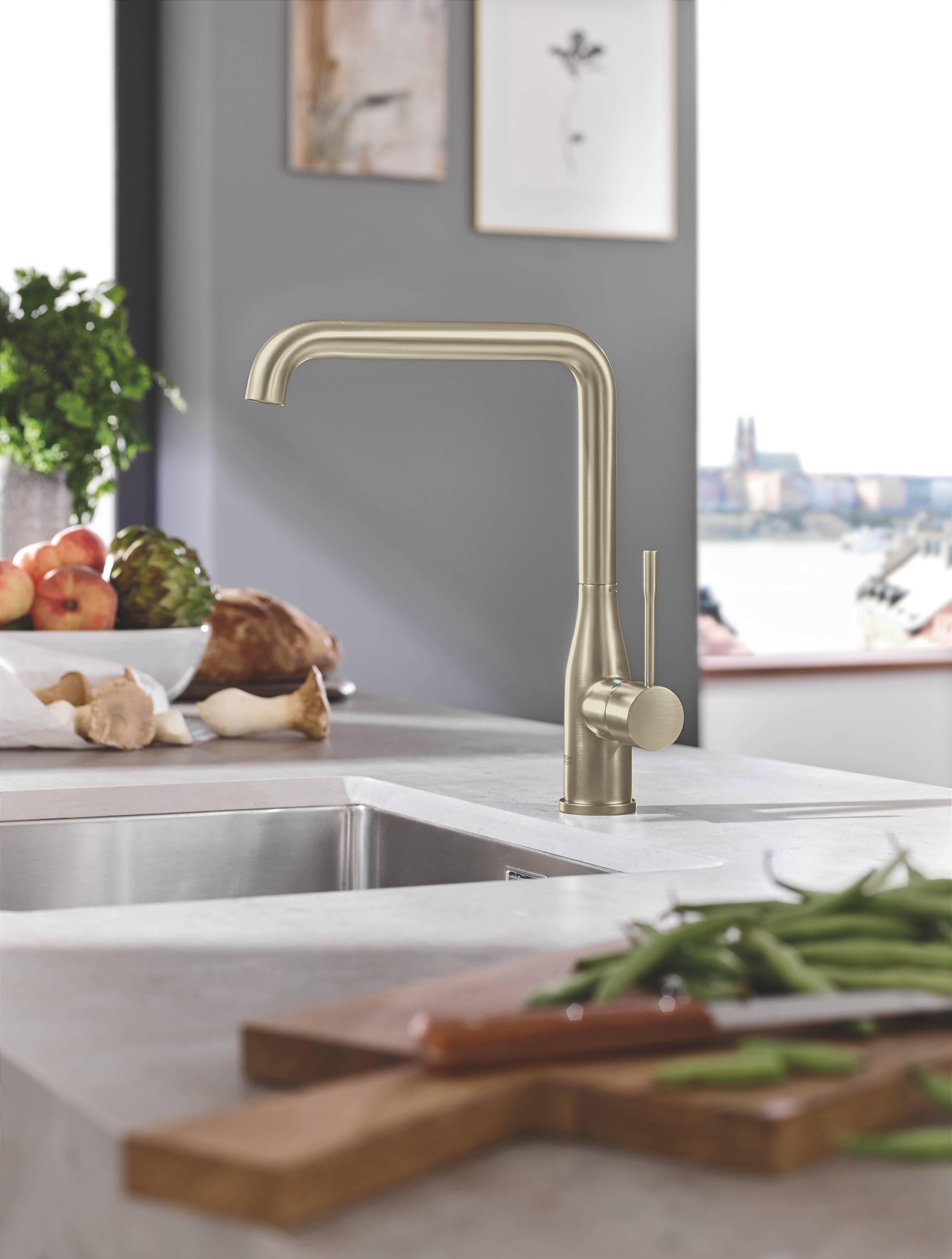 Смеситель для кухни GROHE Essence New, никель матовый (30269EN0) - Вид №1
