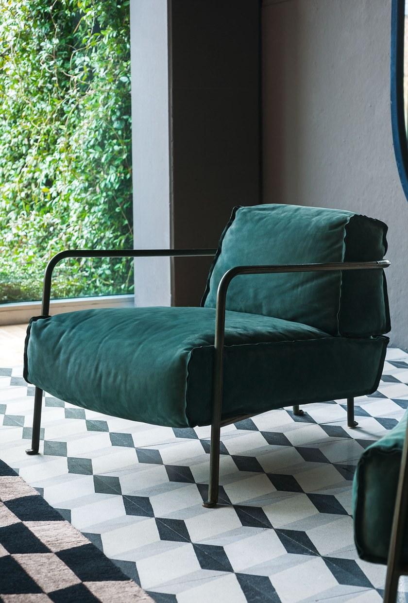 BAXTER Кожаное кресло с подлокотниками sun-id-1362933 - Вид №2