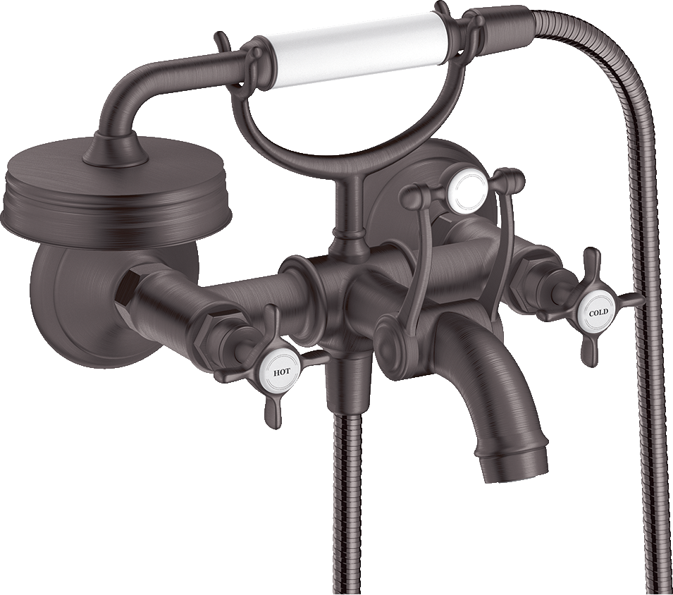 16540340 Смеситель для ванны 2-х рычажный внешнего монтажа с поперечными ручками AXOR MONTREUX