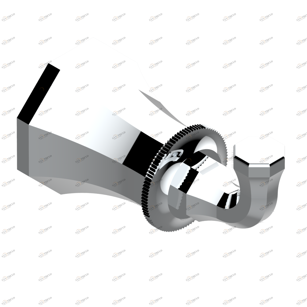 A59-517 Крючок для халатов одинарный Thg-paris Tradition cristal Матовый никель A59-517 CAT.C