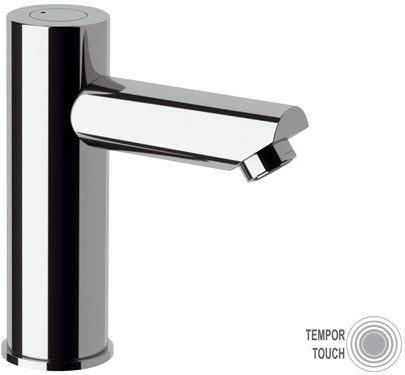 Remer Rubinetterie Смеситель для умывальника с функцией хронометража из хромированной латуни Tempor touch Tte118 - Вид №1
