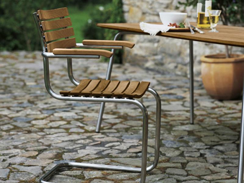 Thonet Консольный садовый стул из массива дерева с подлокотниками S 40 sun-id-1463113 - Вид №4