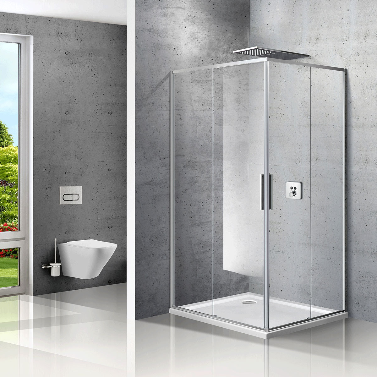 VSS-2SL8010CL-L Душевой уголок Vincea Slim Santreyd