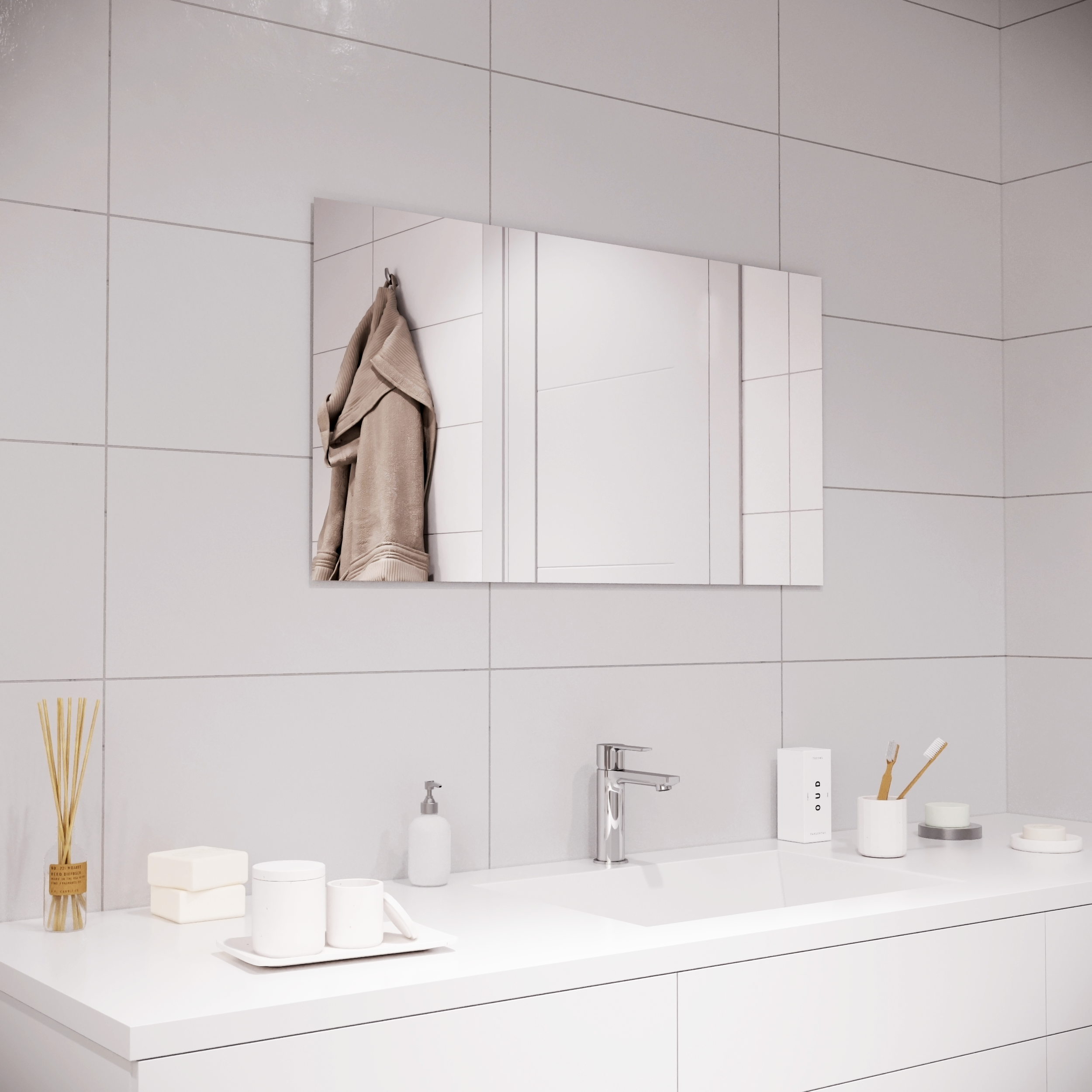 82360924 Полотно зеркальное 55x90 см 1 шт. Зеркальное полотно STLM-0025420 SENSEA  - Вид №5