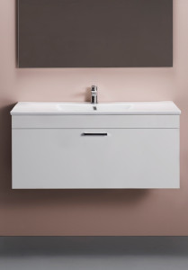 1580032 Шкаф Для Умывальника Go 1000 White High Blank Hafa  Белый