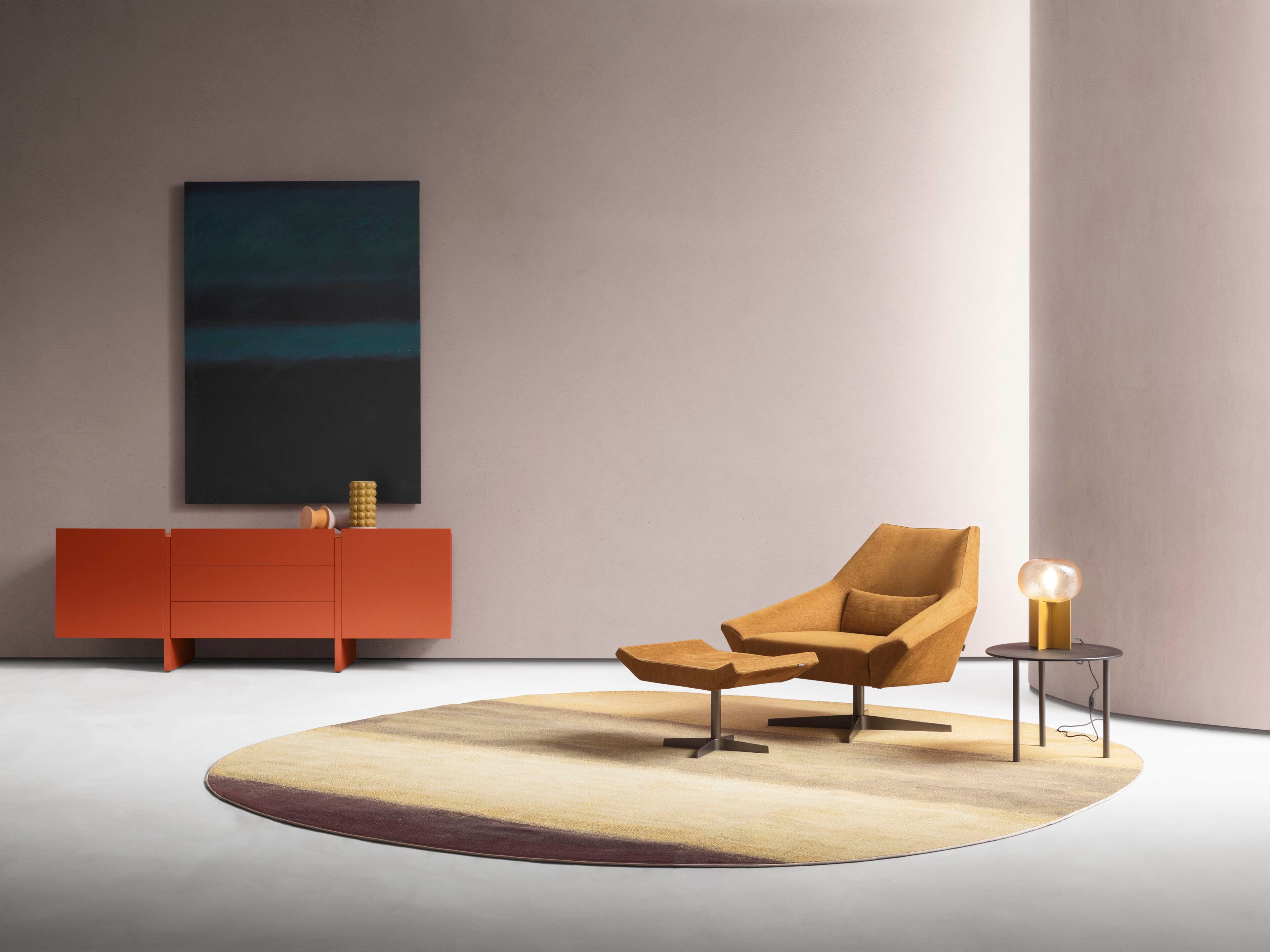 Кожаная спицевая мягкая подставка для ног Alf DaFrè Olivia ARCH-00031595 - Вид №5