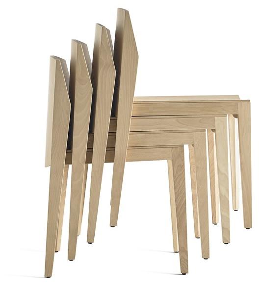Capdell Штабелируемый деревянный стул Isa 140 - Вид №1