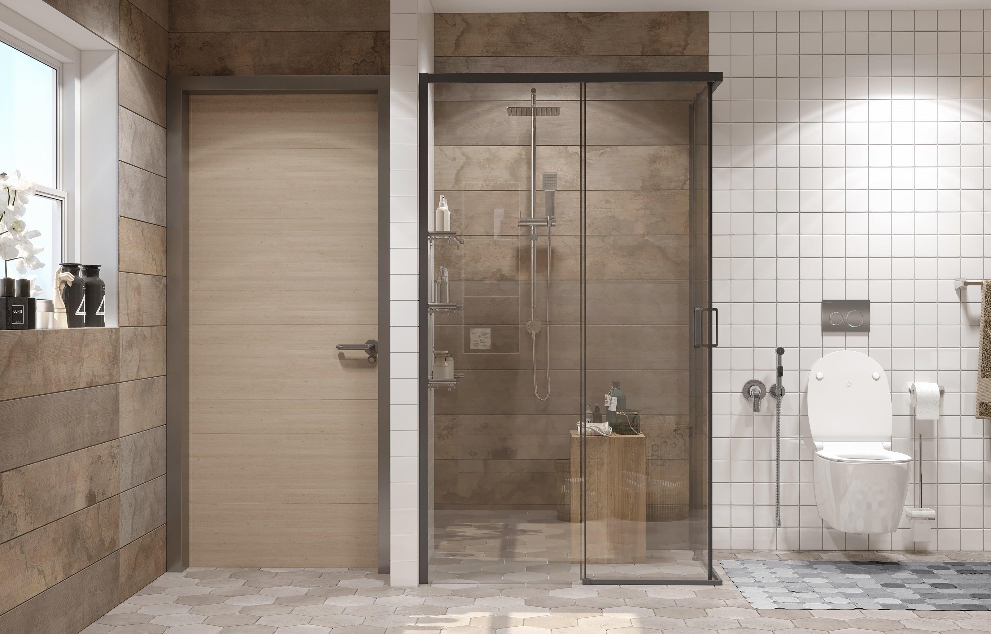 Душевое ограждение Ambassador Queen 11011205RBlack (1200x800x2000), 1 место  - Вид №2