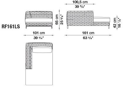 B&B Italia Outdoor Дормёз / грядка Ray outdoor sun-id-1394687 - Вид №2