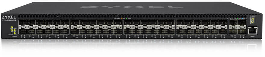 XGS4600-52F-ZZ0101F Xgs4600-52f ac l3 managed switch, 48 port gig sfp, 4 dual pers. and 4x 10g sfp+, stackable, dual psu ac ZyXEL Santreyd 