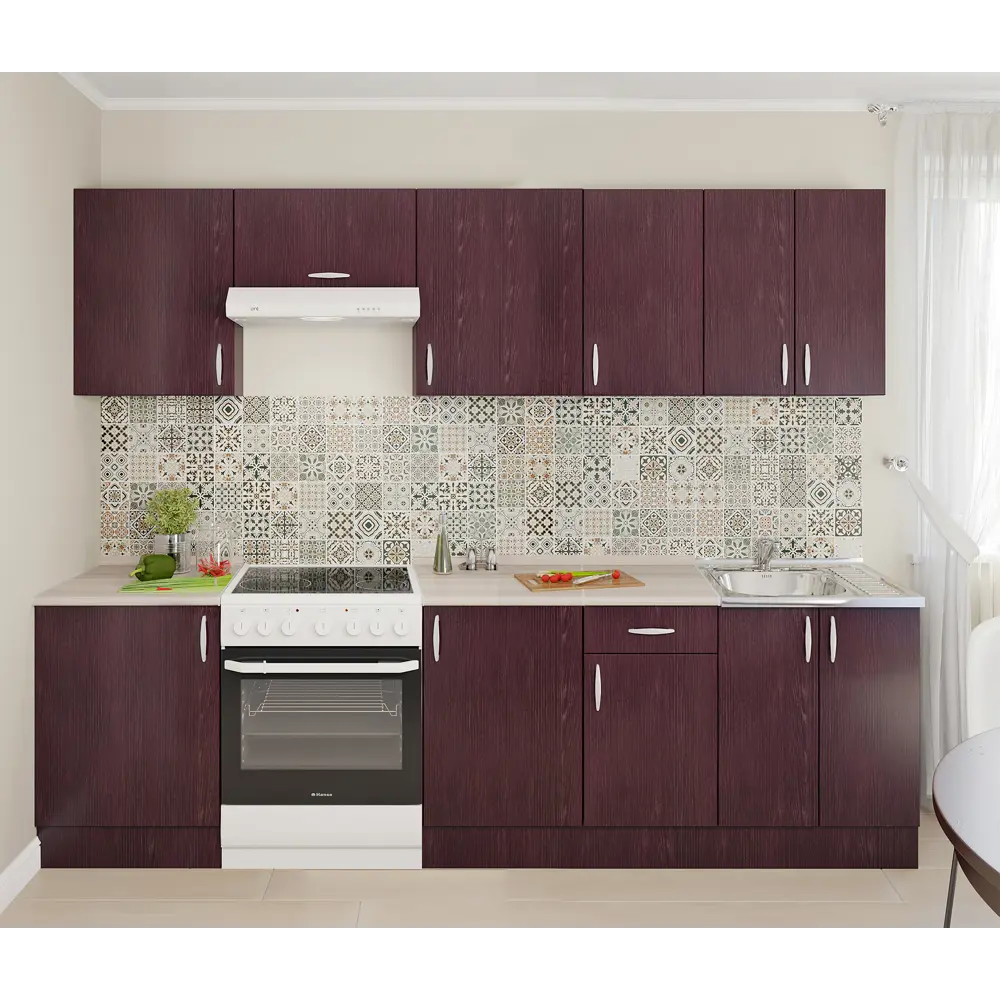 Шкаф напольный «Бургун» 60x85.2х60 см, ЛДСП, цвет бургун Santreyd STLM-2156977 - Вид №9