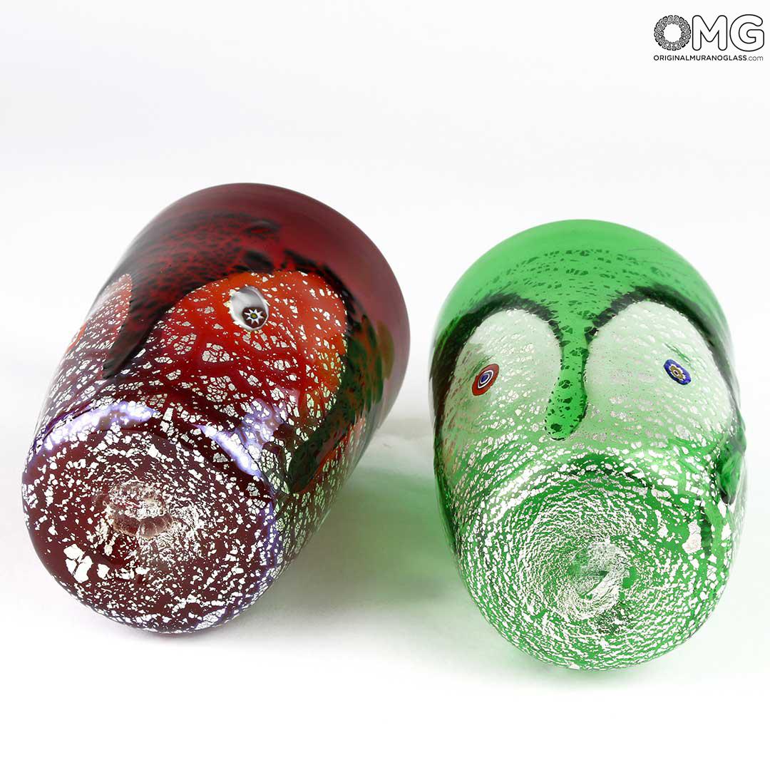 1167 ORIGINALMURANOGLASS Набор из 2 стаканов Гото для ликёров - Goto da Liquore - Grappa - муранское стекло OMG 5 см  - Вид №1