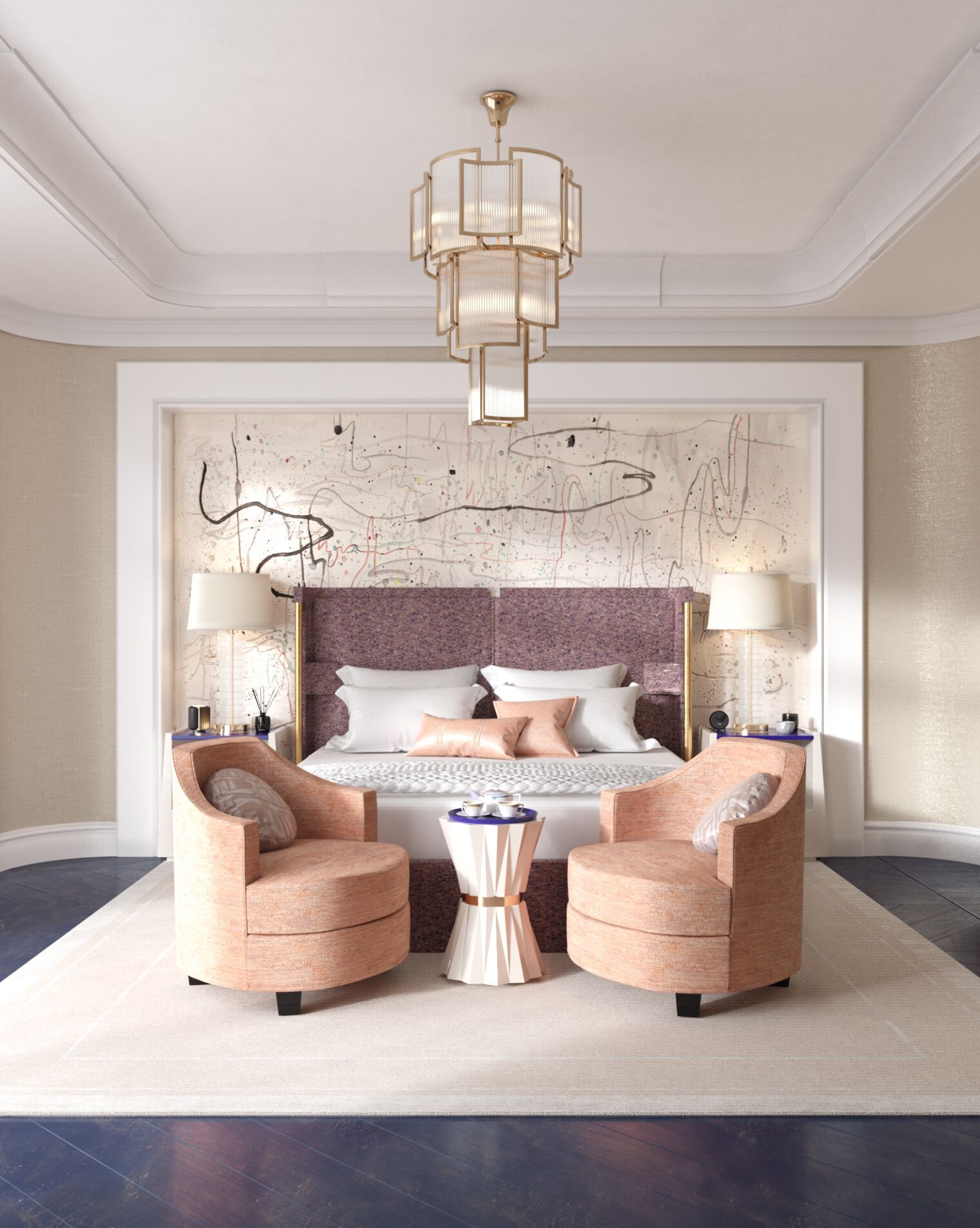 Прямоугольный ковер ручной работы Tapis Rouge Симфония ARCH-00132033 - Вид №1