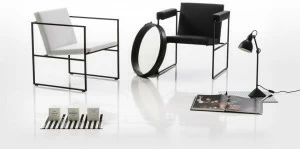 brühl Кожаное кресло-санки с подлокотниками Grace