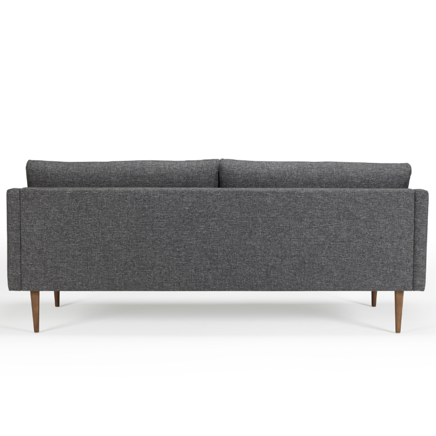 Диван трехместный Hugo с ножками из дуба/грецкого ореха, темно-серый Kragelund 37003248248 - Вид №3