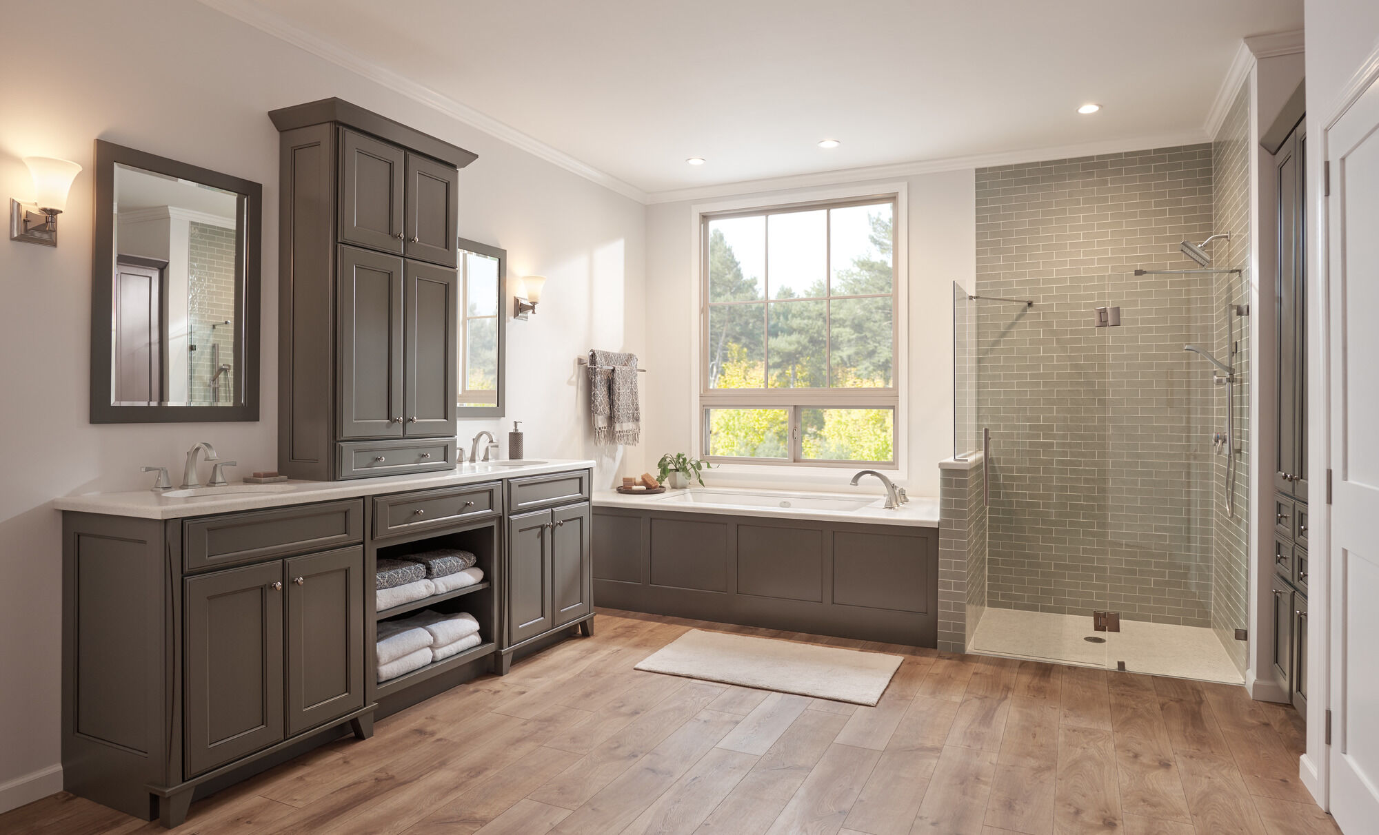 T4751-SS Римская ванна с ручным душем Delta Faucet Dryden Нержавеющая сталь  - Вид №1