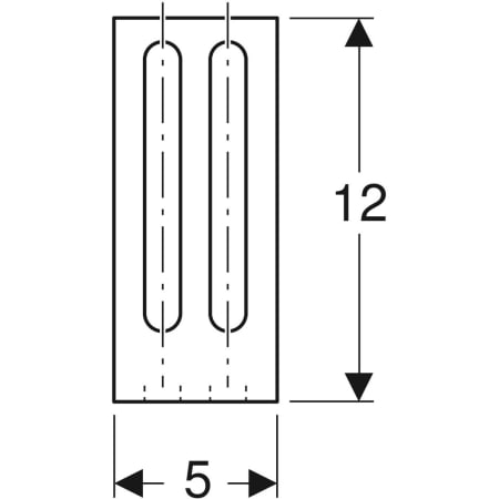 461.140.00.1 Монтажный кронштейн Geberit GIS 12 cm x 5,5 см Geberit  - Вид №2