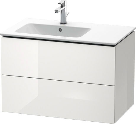 LC629105353 L-Cube Тумбочка подвесная Каштан темный, декор Duravit - Вид №2