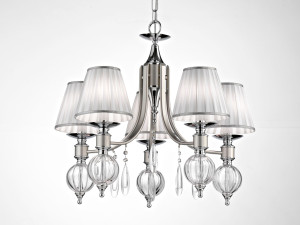 Подвесной светильник из латуни и стекла