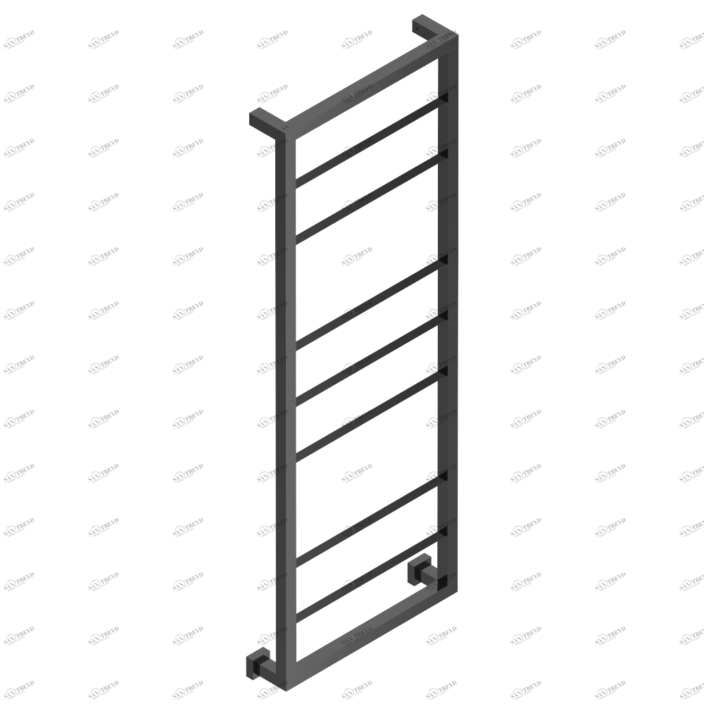 B6B-TWS9E Полотенцесушитель Современный квадратный, 9 перекладин, 520 мм x 1410 мм, электрический Thg-paris Sèche-serviettes Contemporain Покрытие PVD бронза B6B-TWS9E CAT.F