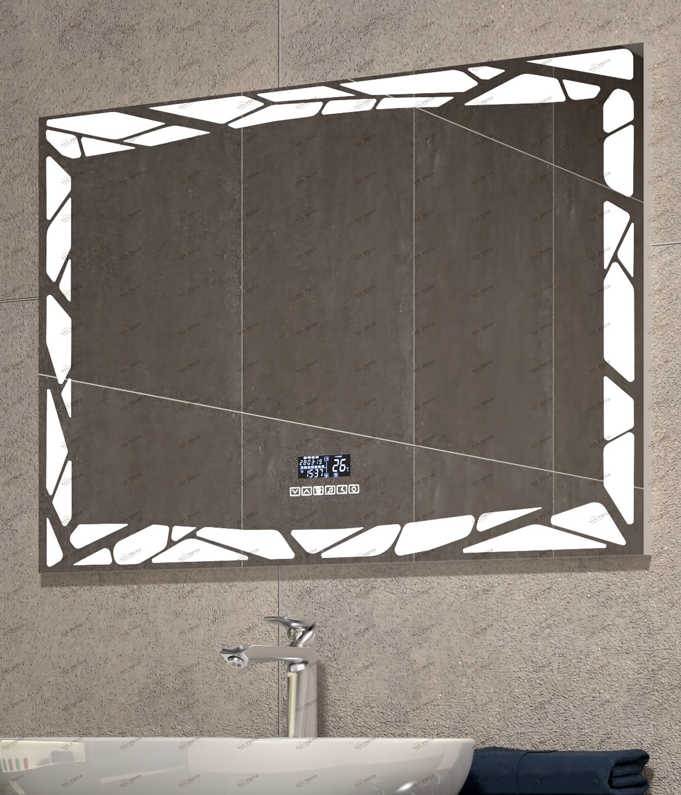 Хит продажЗеркало Melissa Media Grey 800 VIGO sun-id-664478