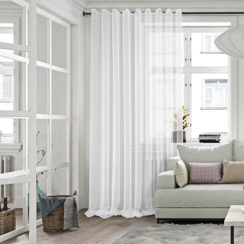 Тюль 1 м/п Guha сетка 300 см цвет белый 85342206 STLM-2088349 AMAZONTEXTILE  - Вид №5